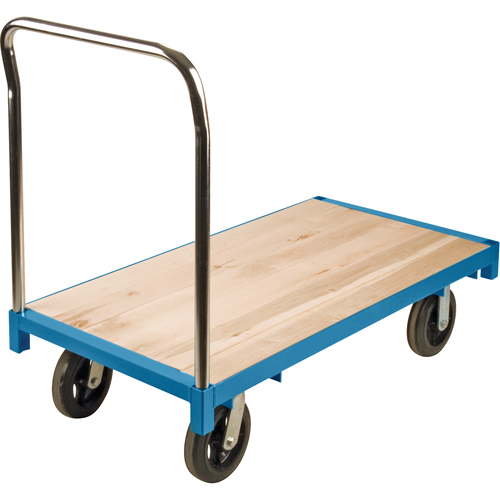 Chariot &agrave; plateforme robuste, 48" lo x 24" la, Capacit&eacute; de 2000 lb, Roues en Caoutchouc Rideout Tool & Machine Inc.