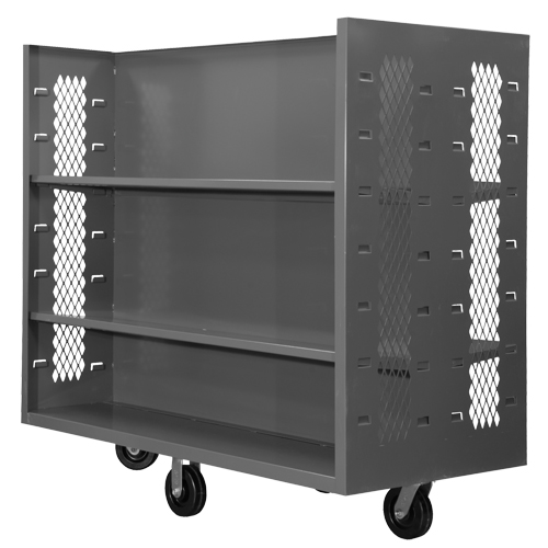 Wire Shelf Cart, Steel, 30" x 54" x 60", 1500 lbs. Capacity Rideout Tool & Machine Inc.