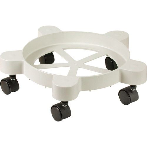 Lil'Dolly Pail Dollies, Plastic, 75 lbs. Capacity, 11" Diameter, Plastic Casters Rideout Tool & Machine Inc.