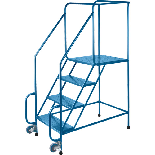 &eacute;chelles Tilt-N-Roll, Acier, 4 marches, Largeur 22", 24" p x 38" h marche pali&egrave;re Rideout Tool & Machine Inc.
