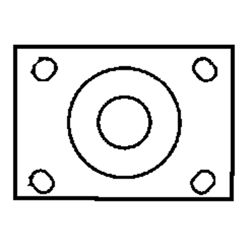 Roulette &agrave; freinage complet, Pivotant avec frein, 6" (152,4 mm), Caoutchouc, 450 lb (204 kg) Rideout Tool & Machine Inc.