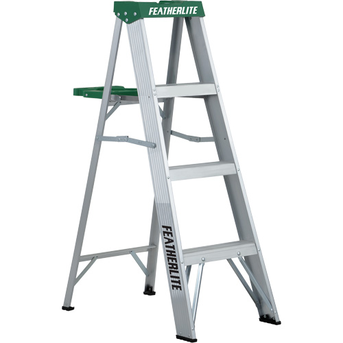 Escabeaux commerciaux (s&eacute;rie 2400), 4', Aluminium, Capacit&eacute; 225 lb, Type 2 Rideout Tool & Machine Inc.