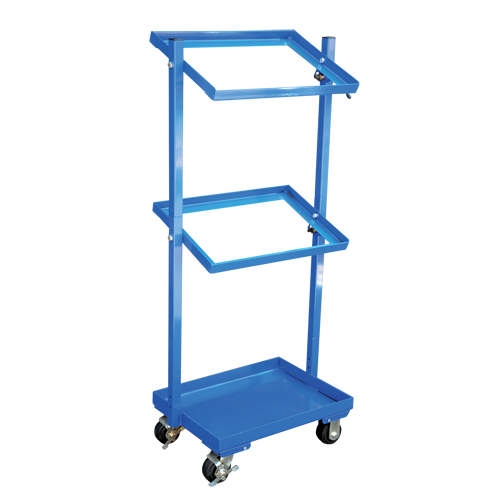 Stock Cart, Steel, 30-11/16" W x 19-1/4" D, 3 Shelves, 300 lbs. Capacity Rideout Tool & Machine Inc.