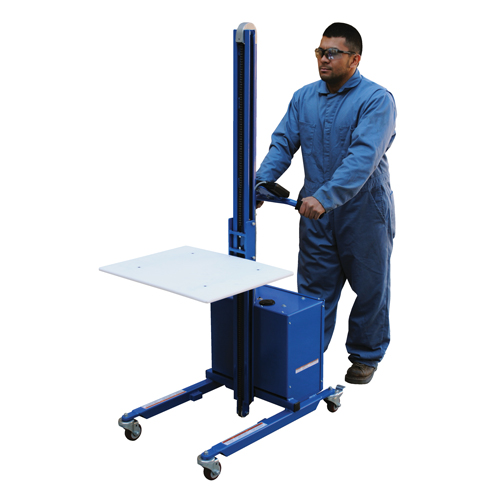 Quick Lift Platform Stacker, Electric Operated, 175 lbs. Capacity, 57" Max Lift Rideout Tool & Machine Inc.