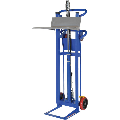 Hydra Lift Platform Stacker, Foot Pump Operated, 750 lbs. Capacity, 52" Max Lift Rideout Tool & Machine Inc.