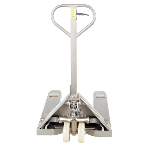 Pallet Truck, Stainless Steel, 48" L x 27" W, 5500 lbs. Capacity Rideout Tool & Machine Inc.