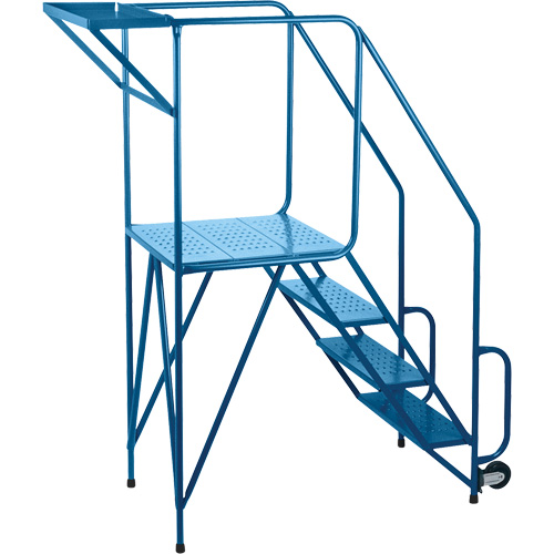 &eacute;chelles roulantes pour l'entretien et les m&eacute;caniciens, Acier, 4 Marches, Hauteur de la plateforme 38" Rideout Tool & Machine Inc.
