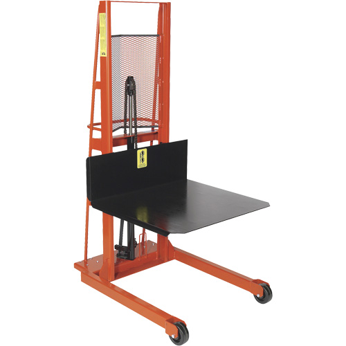 Hydraulic Platform Lift Stacker, Foot Pump Operated, 1000 lbs. Capacity, 60" Max Lift Rideout Tool & Machine Inc.