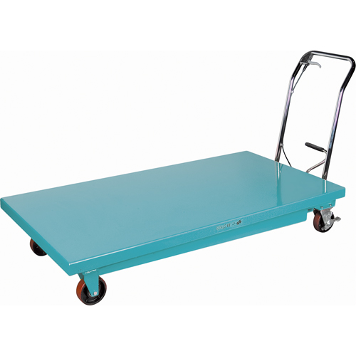 Heavy-Duty Hydraulic Scissor Lift Table, 63" L x 31-7/8" W, Steel, 1100 lbs. Capacity Rideout Tool & Machine Inc.