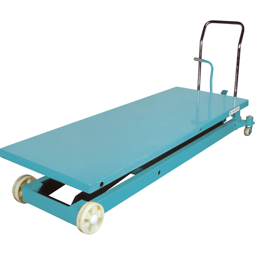 Heavy-Duty Hydraulic Scissor Lift Table, 80-1/8" L x 29-1/2" W, Steel, 2200 lbs. Capacity Rideout Tool & Machine Inc.