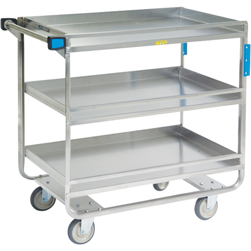 Guard Rail Carts, 3 Tiers, 23" W x 37-1/4" H x 38-5/8" D, 700 lbs. Capacity Rideout Tool & Machine Inc.
