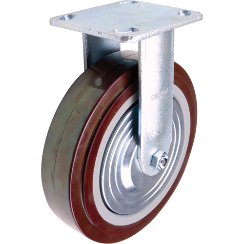 Caster, Rigid, 8" (203.2 mm), Polyurethane, 1000 lbs. (453.6 kg.) Rideout Tool & Machine Inc.