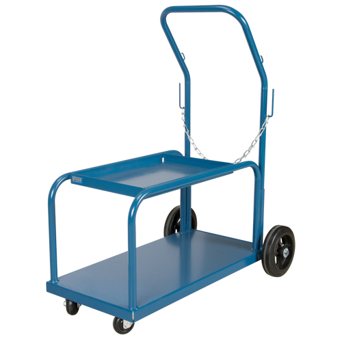 Mini-MIG Welding Cart, Rubber Wheels, 18" W x 36" L Base, 1000 lbs. Rideout Tool & Machine Inc.