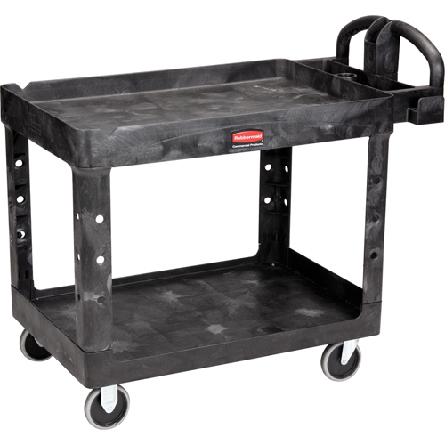 Heavy Duty Utility Cart - 4546-00, 2 Tiers, 26" x 33-1/4" x 55", 750 lbs. Capacity Rideout Tool & Machine Inc.