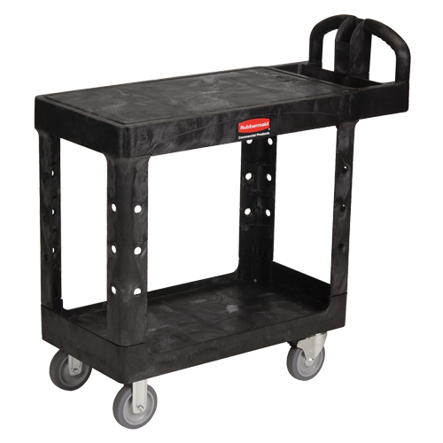 Flat Shelf Heavy Duty Utility Cart - 4505-00, 2 Tiers, 17-1/4" x 38-1/10" x 38-1/2", 500 lbs. Capacity Rideout Tool & Machine Inc.