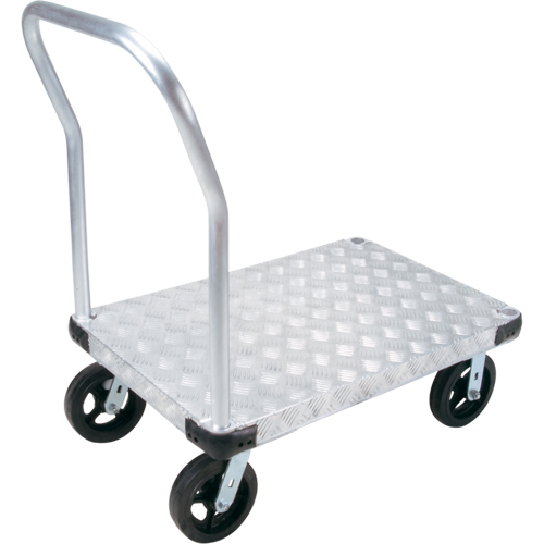 Chariots &agrave; plateforme en aluminium, 24" la x 36" lo, 2000 lb cap, Roues Caoutchouc moul&eacute; Rideout Tool & Machine Inc.