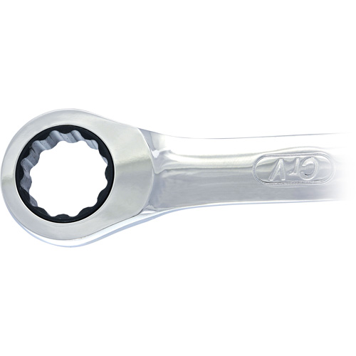Cl&eacute; mixte &agrave; cliquet &agrave; motif long non r&eacute;versible, 19 mm, Fini Ordinaire Rideout Tool & Machine Inc.