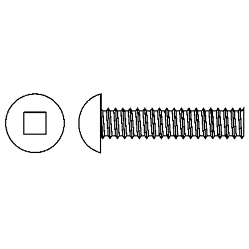 Vis m&eacute;caniques &agrave; t&ecirc;te ronde, #6-32 x 3" lo, Zingu&eacute; Rideout Tool & Machine Inc.