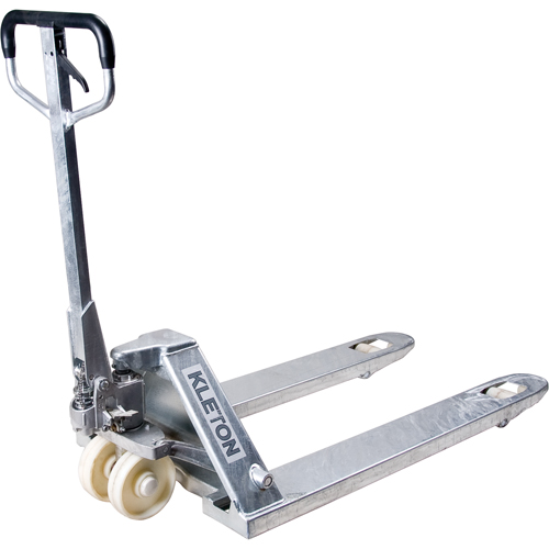 Manual Pallet Trucks, Galvanized, 42" L x 27" W, 5500 lbs. Capacity Rideout Tool & Machine Inc.