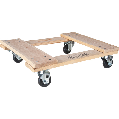 Hardwood Dolly, Polyolefin Wheels, 1000 lbs. Capacity, 18" W x 24" D x 7" H Rideout Tool & Machine Inc.