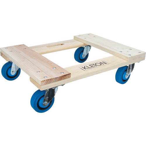 Hardwood Dolly, Rubber Wheels, 1400 lbs. Capacity, 18" W x 24" D x 7" H Rideout Tool & Machine Inc.