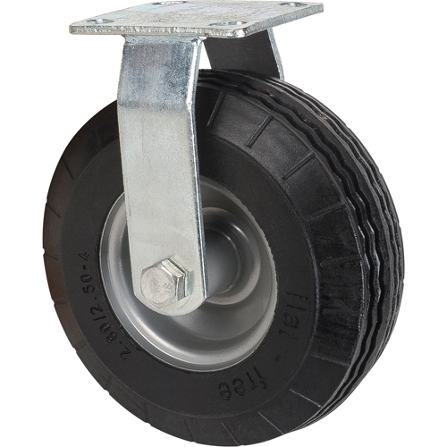 Flat-Free Casters, Rigid, 8" (203.2 mm), Flat-Free, 275 lbs. (125 kg.) Rideout Tool & Machine Inc.
