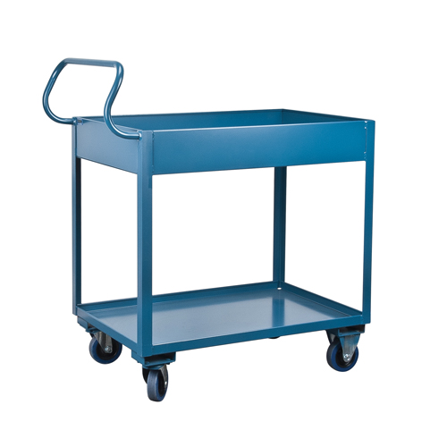 Chariots de service &agrave; bordure profonde, 2 Tiers, 24" la x 47" h x 36" p, Capacit&eacute; 1200 lb Rideout Tool & Machine Inc.