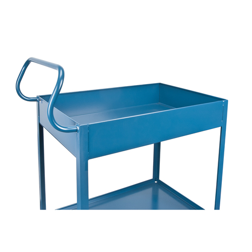 Chariots de service &agrave; bordure profonde, 2 Tiers, 24" la x 47" h x 36" p, Capacit&eacute; 1200 lb Rideout Tool & Machine Inc.