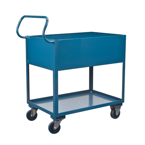 Deep Lipped Service Cart, 2 Tiers, 24" W x 47" H x 36" D, 1200 lbs. Capacity Rideout Tool & Machine Inc.