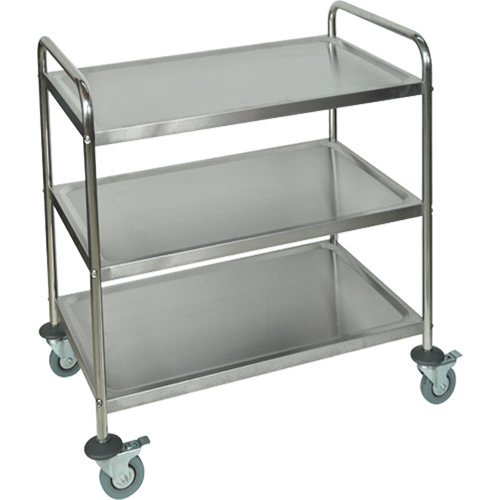 Shelf Cart, 3 Tiers, 21" W x 37" H x 23-1/2" D, 200 lbs. Capacity Rideout Tool & Machine Inc.