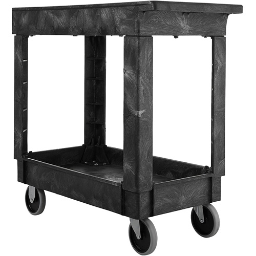Flat Handle Utility Cart, 2 Tiers, 34" x 31-1/4" x 16", 500 lbs. Capacity Rideout Tool & Machine Inc.