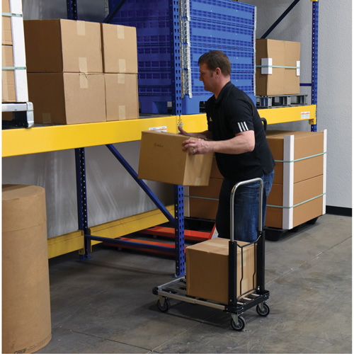 Fold-Up Platform Truck, Stainless Steel, 300 lbs., 28" L x 16" W, 33-1/2" High Rideout Tool & Machine Inc.