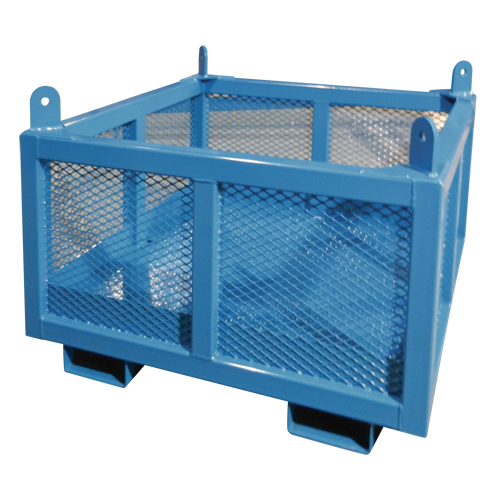 Material Handling Basket, 24" H x 48" W x 48" D, 1000 lbs. Capacity Rideout Tool & Machine Inc.