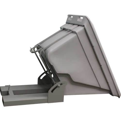 Self Dumping Hopper, Polyethylene, 5/8 cu.yd., Grey Rideout Tool & Machine Inc.