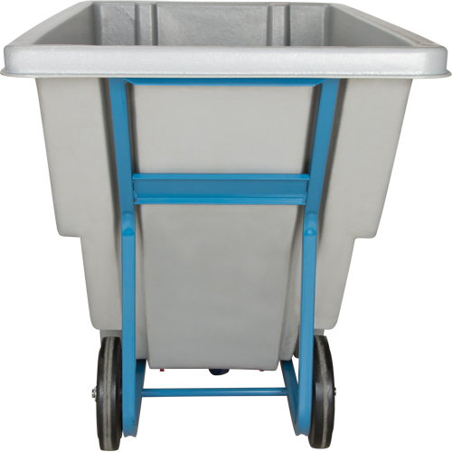Chariot basculeur en acier, Poly&eacute;thyl&egrave;ne, 0,625 vg³, Capacit&eacute; de charge de 850 lb Rideout Tool & Machine Inc.