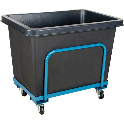 Tapered Wall Box Truck, Polyethylene, 39" L x 27" W x 30" H, 12 cu. ft. Volume, 800 lbs. Capacity Rideout Tool & Machine Inc.