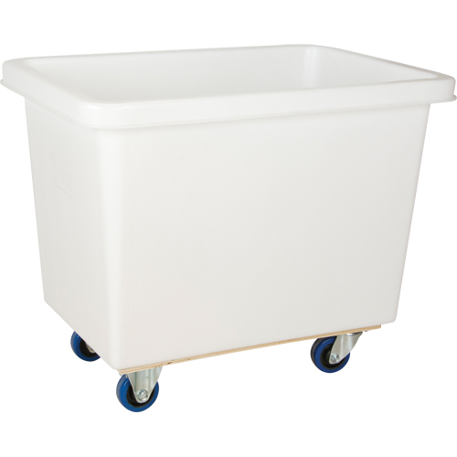 Tapered Wall Box Truck, White Polyethylene, 37" L x 26" W x 31" H, 9 cu. ft. Volume, 600 lbs. Capacity Rideout Tool & Machine Inc.
