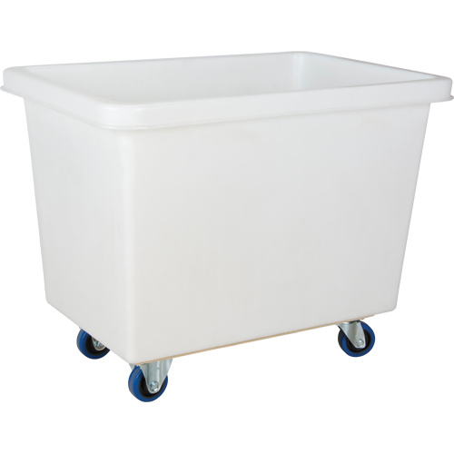 Tapered Wall Box Truck, White Polyethylene, 39" L x 27" W x 31" H, 12 cu. ft. Volume, 600 lbs. Capacity Rideout Tool & Machine Inc.