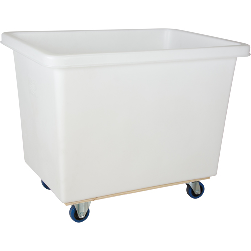 Tapered Wall Box Truck, White Polyethylene, 43" L x 30" W x 34" H, 16 cu. ft. Volume, 600 lbs. Capacity Rideout Tool & Machine Inc.