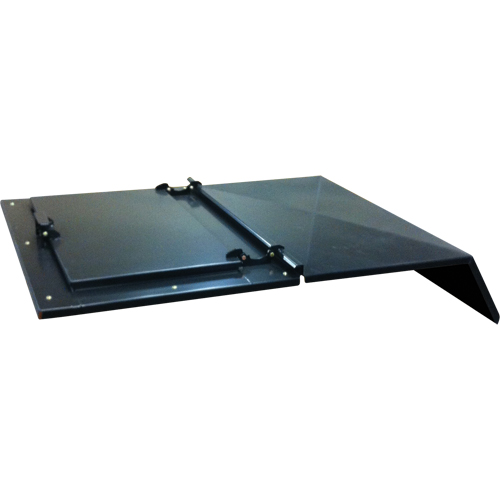 Steel Cover for Self-Dumping Hopper Rideout Tool & Machine Inc.