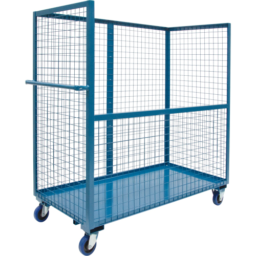 Wire Mesh Stock Truck, Steel, 24" x 55" x 60", 2400 lbs. Capacity Rideout Tool & Machine Inc.