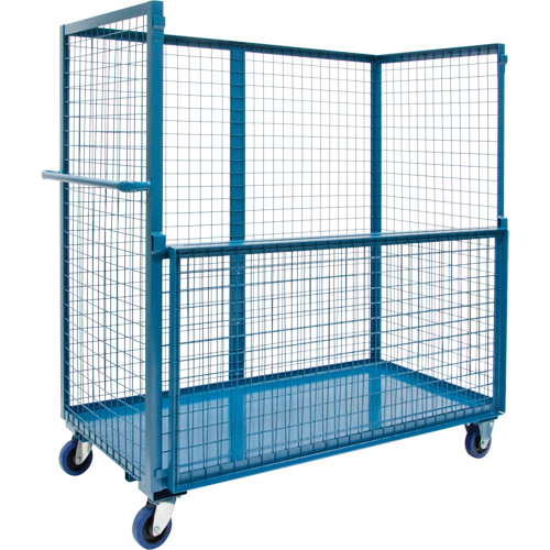 Wire Mesh Stock Truck, Steel, 24" x 55" x 36", 1200 lbs. Capacity Rideout Tool & Machine Inc.