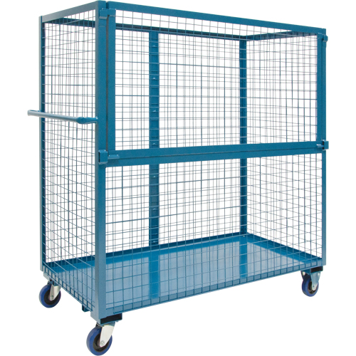 Wire Mesh Stock Truck, Steel, 24" x 55" x 36", 1200 lbs. Capacity Rideout Tool & Machine Inc.