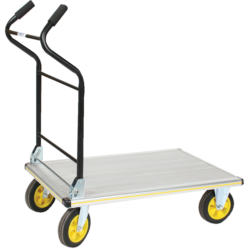 Folding Ergo-Handle Platform Truck, Aluminum, 660 lbs., 35-1/2" L x 24" W, 41" High Rideout Tool & Machine Inc.
