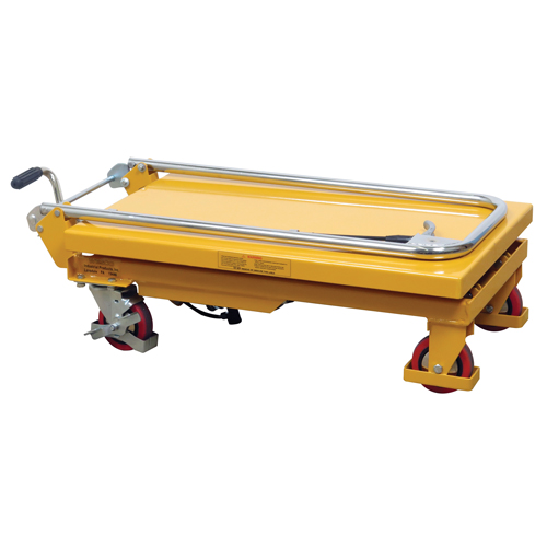 Hydraulic Scissor Lift Table, 17.75" L x 27.5" W/27-1/2" L x 17-3/4" W, Steel, 330 lbs. Capacity Rideout Tool & Machine Inc.