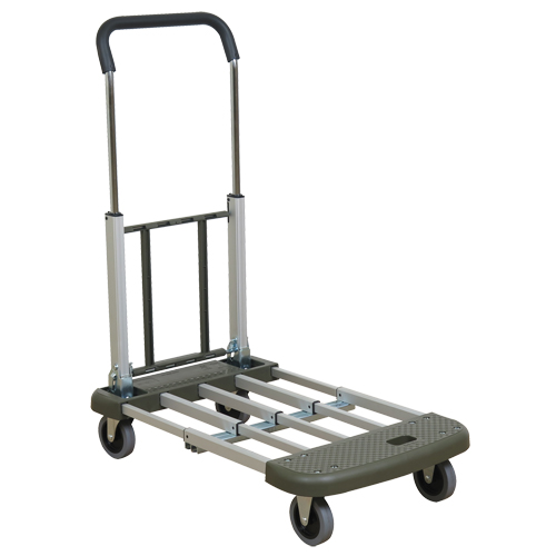 Telefolding Platform Truck, Aluminum, 330 lbs., 29-1/2" L x 17-1/2" W, 36-1/2" High Rideout Tool & Machine Inc.