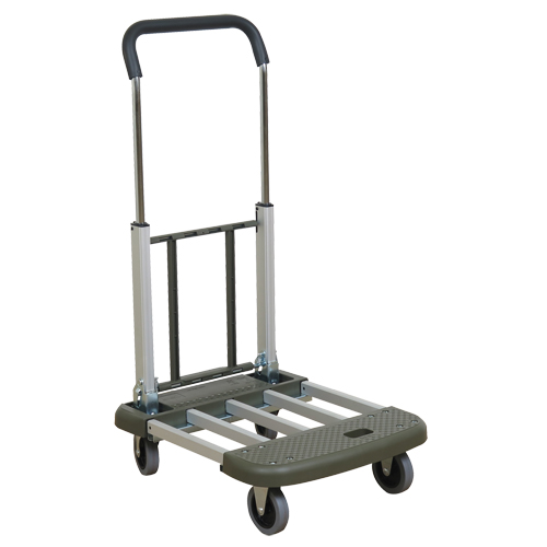 Telefolding Platform Truck, Aluminum, 330 lbs., 29-1/2" L x 17-1/2" W, 36-1/2" High Rideout Tool & Machine Inc.
