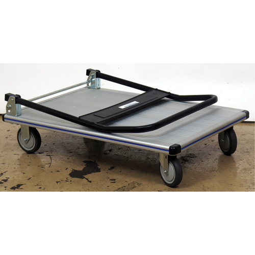 Folding Handle Platform Truck, Aluminum, 350 lbs., 29" L x 18-1/2" W, 34-1/2" High Rideout Tool & Machine Inc.
