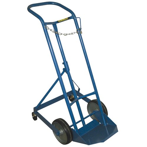 Professional Gas Cylinder Truck CC-1, Mold-on Rubber Wheels, 9" W x 7-1/4" L Base, 250 lbs. Rideout Tool & Machine Inc.