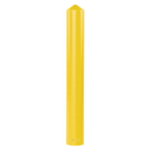 Smooth Bollard Cover, 8" Dia. x 56" L, Yellow Rideout Tool & Machine Inc.